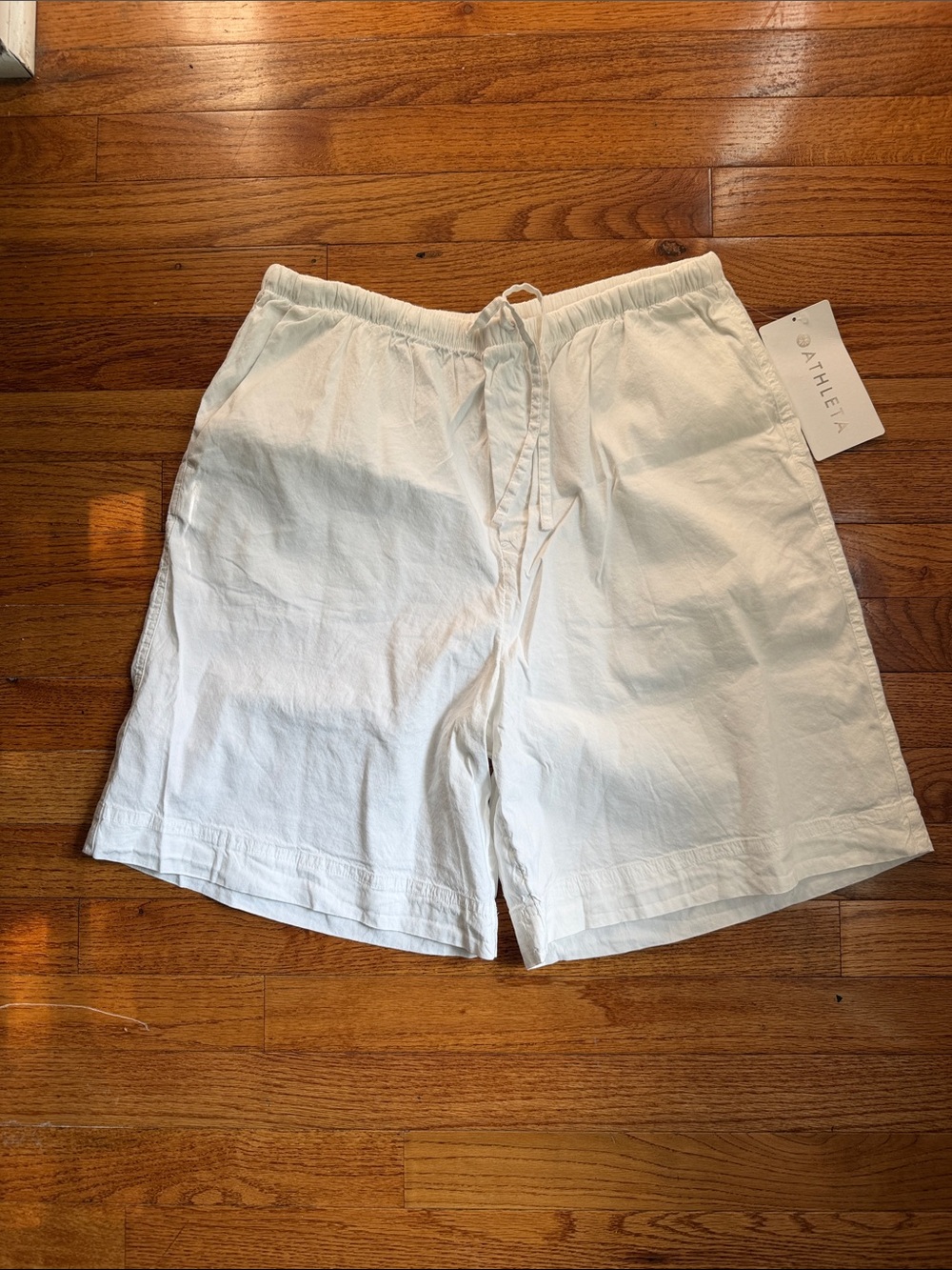 Athleta Women’s White Drawstring Shorts
